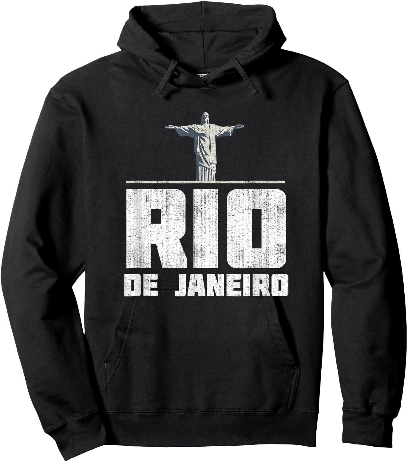 Rio De Janeiro Vintage Hoodie - Hoodie | Black