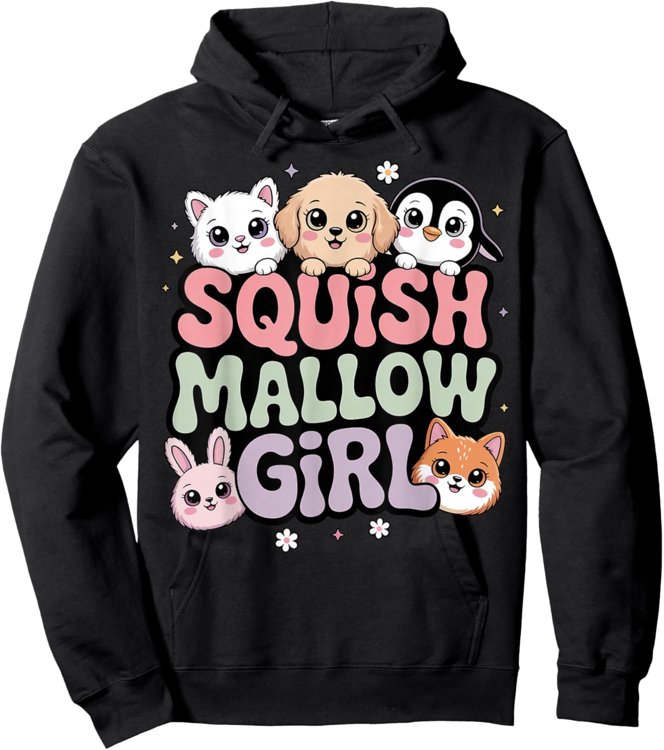 Squish Girl Slime Squish Squad Cute Squishies Hoodie - Hoodie | Black
