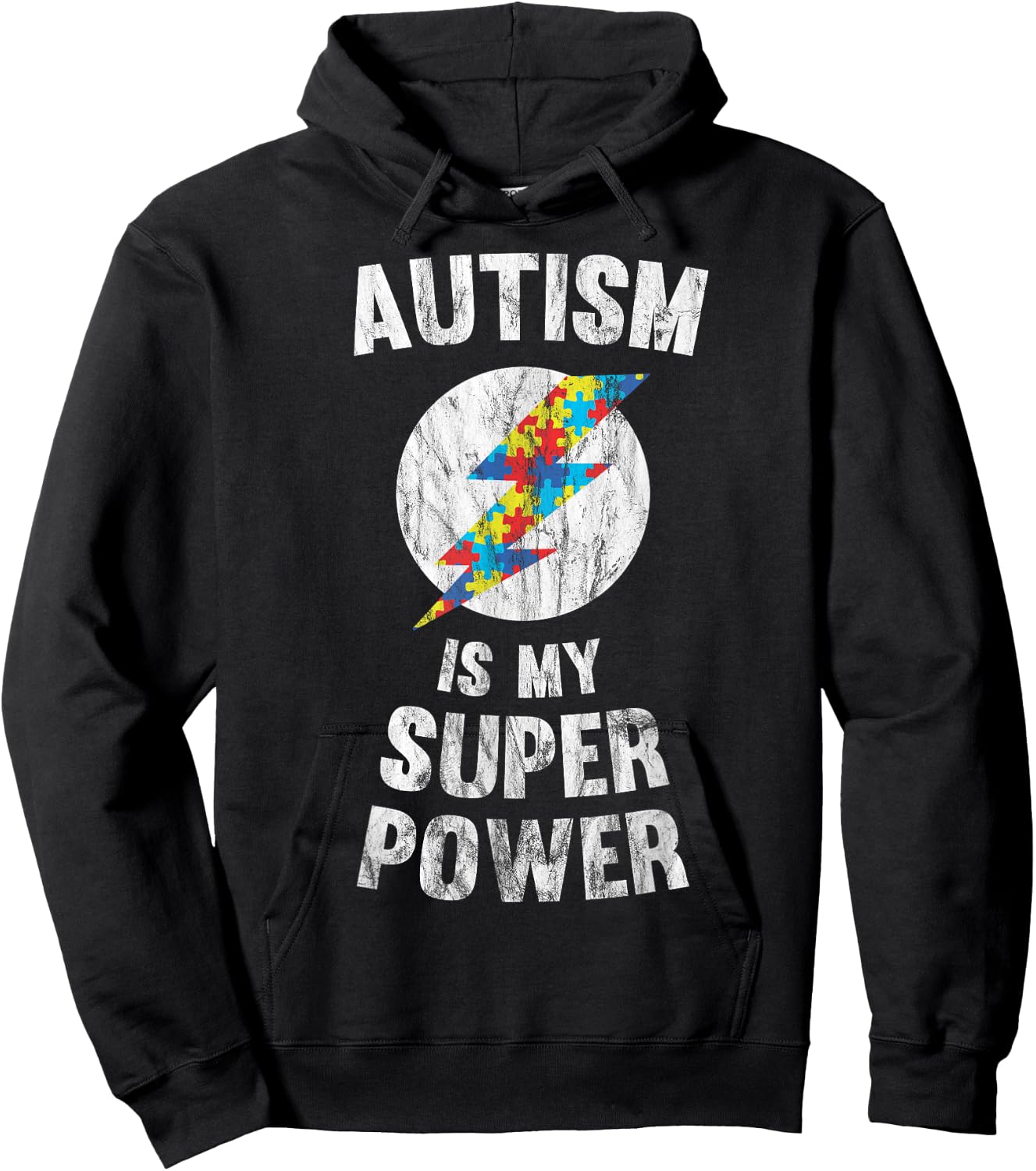 Autism Is My Super Power Hoodie - Hoodie | Black