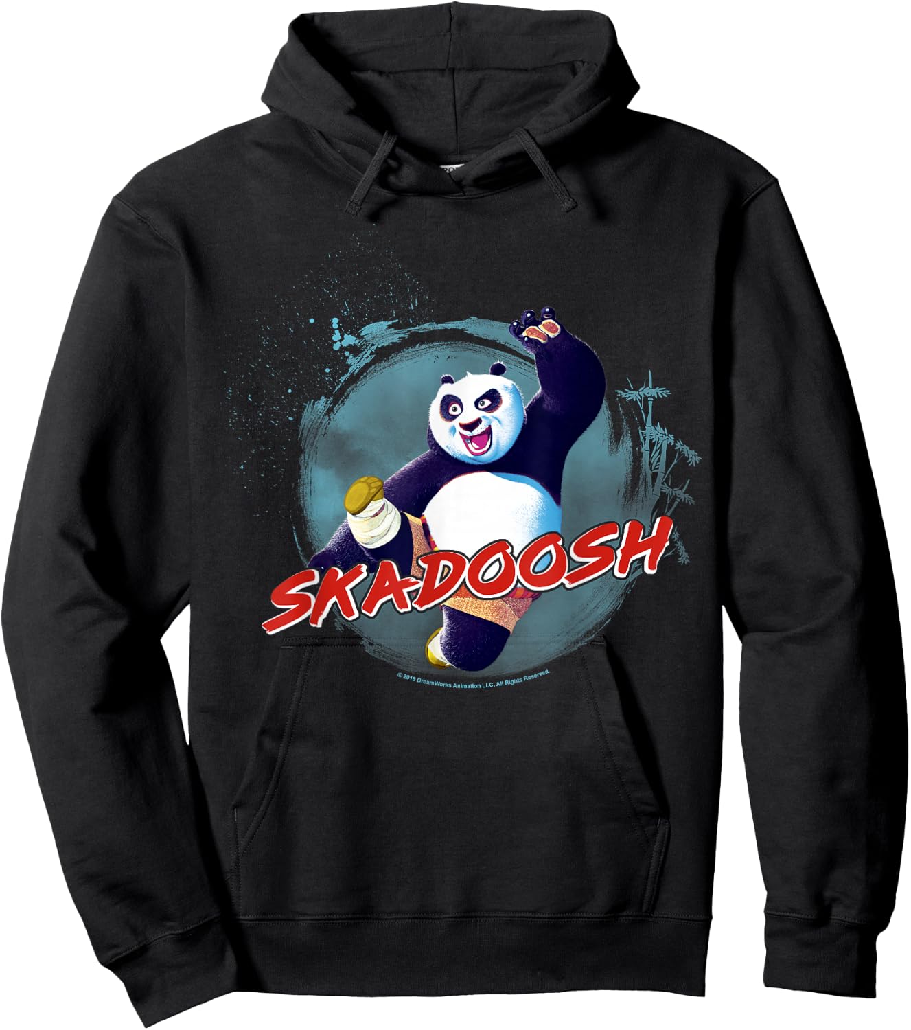 Kung Fu Panda Po Skadoosh Action Pose Hoodie - Hoodie | Black