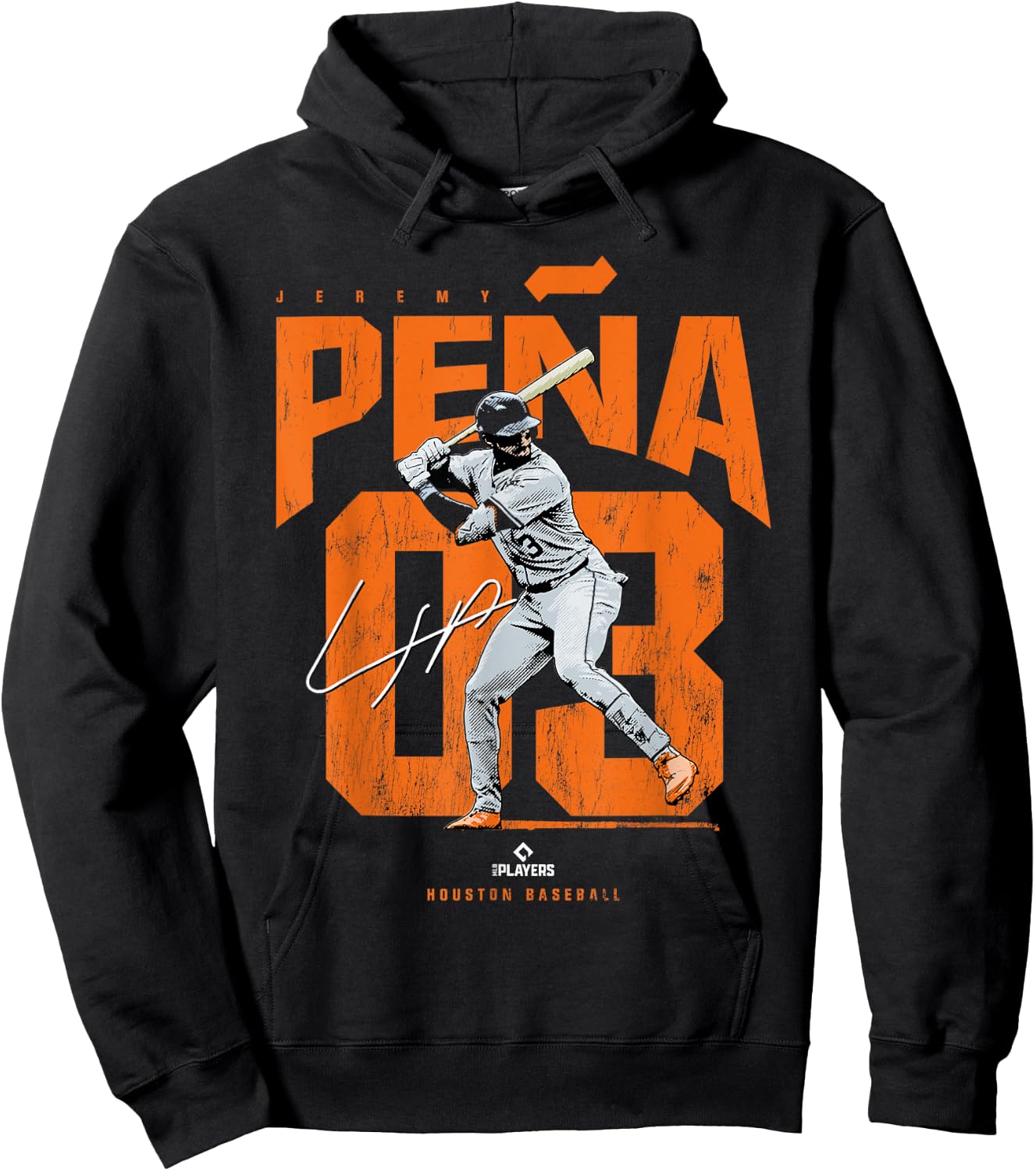 Jeremy Peña | Houston Baseball Players | MLBJPE3921 Hoodie - Hoodie | Black