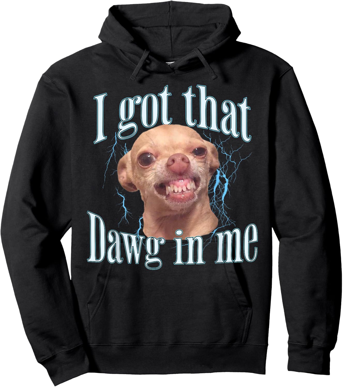 Chihuahua Funny Meme Hoodie - Hoodie | Black