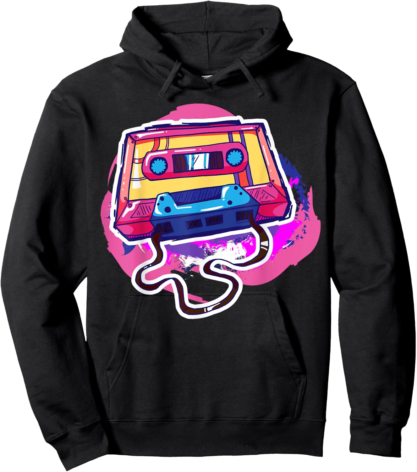 80s Cassette ChilhoodMemories 1980 Gift Hoodie - Hoodie | Black