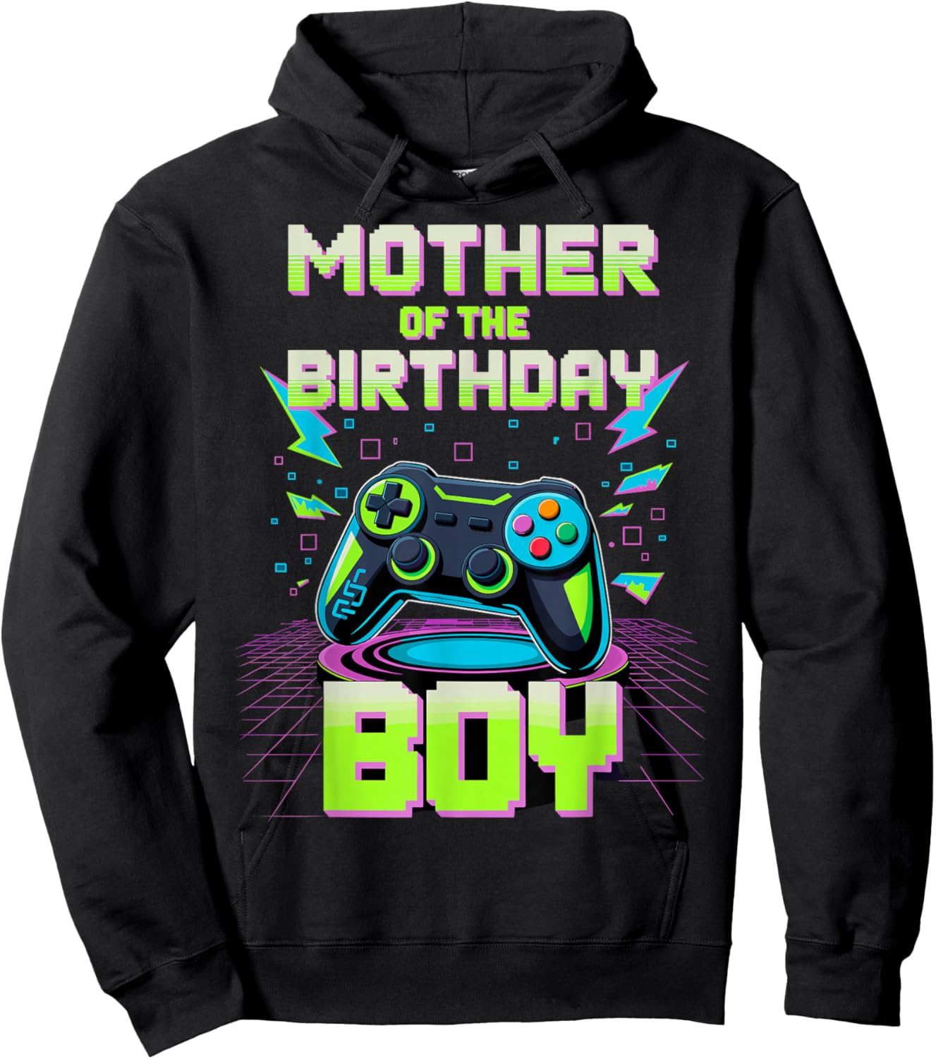 Mother Mom of the Birthday Boy Video Game Controler Gamer Hoodie - Hoodie | Black
