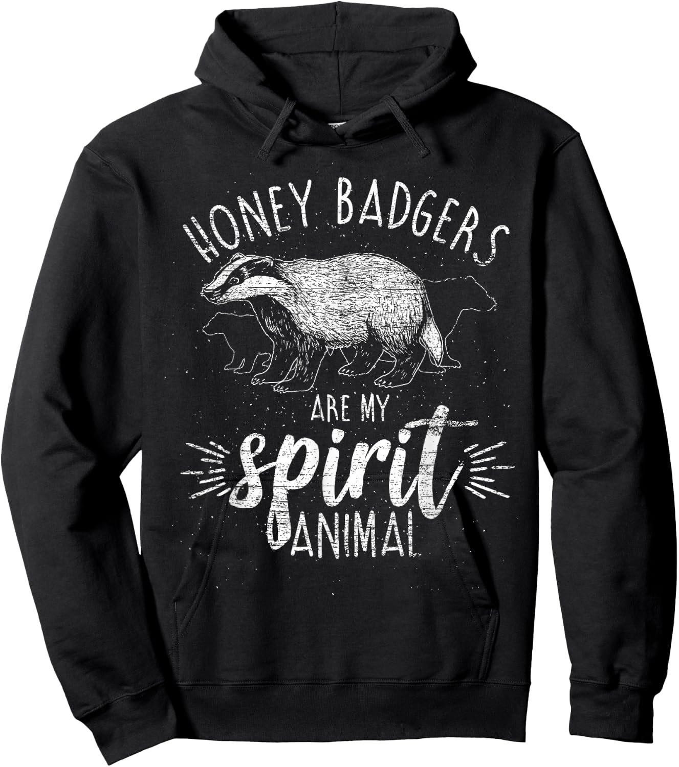 Honey Badger Hoodie - Hoodie | Black