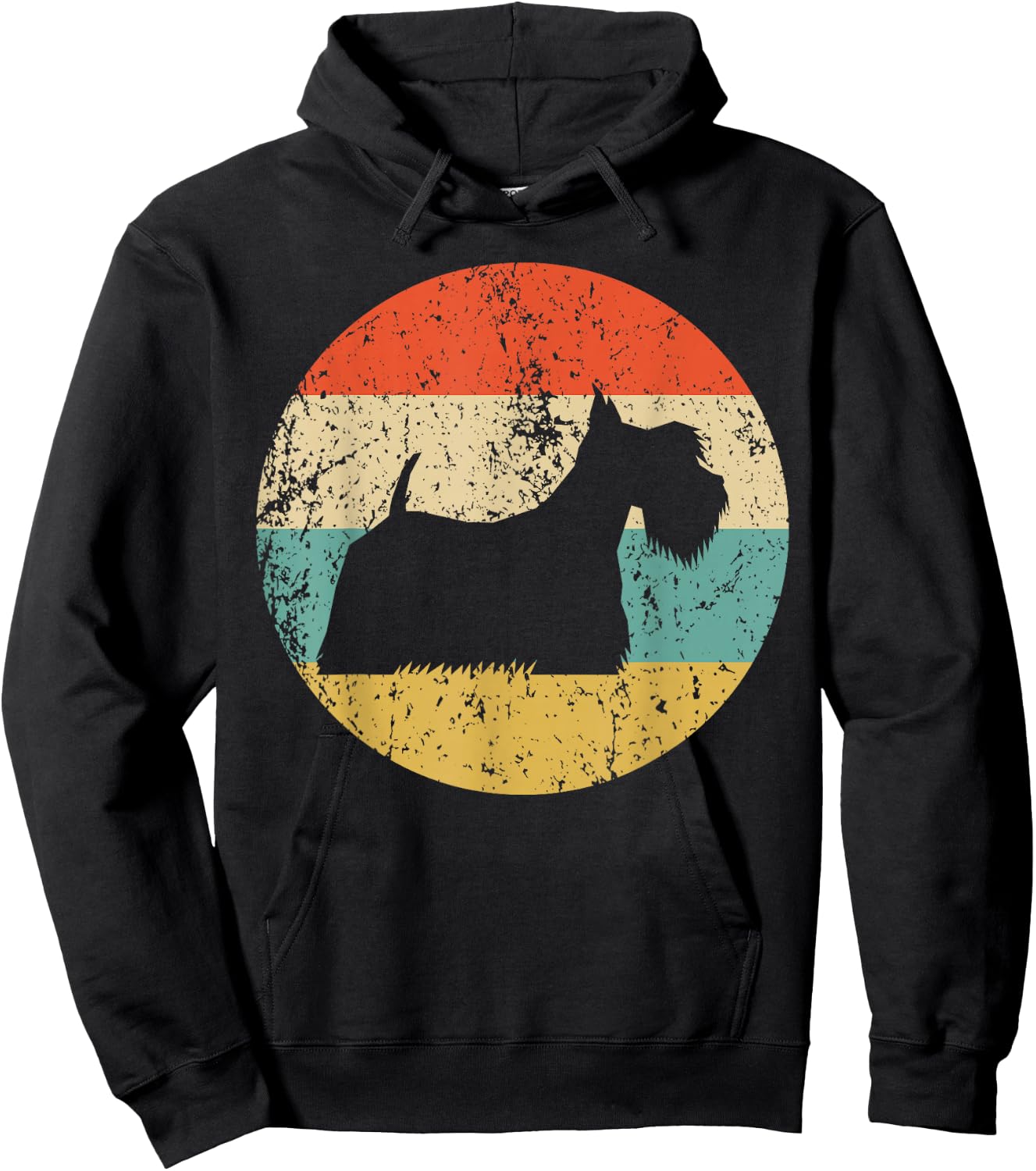 Scottish Terrier Shirt - Vintage Retro Scottie Dog Hoodie - Hoodie | Black