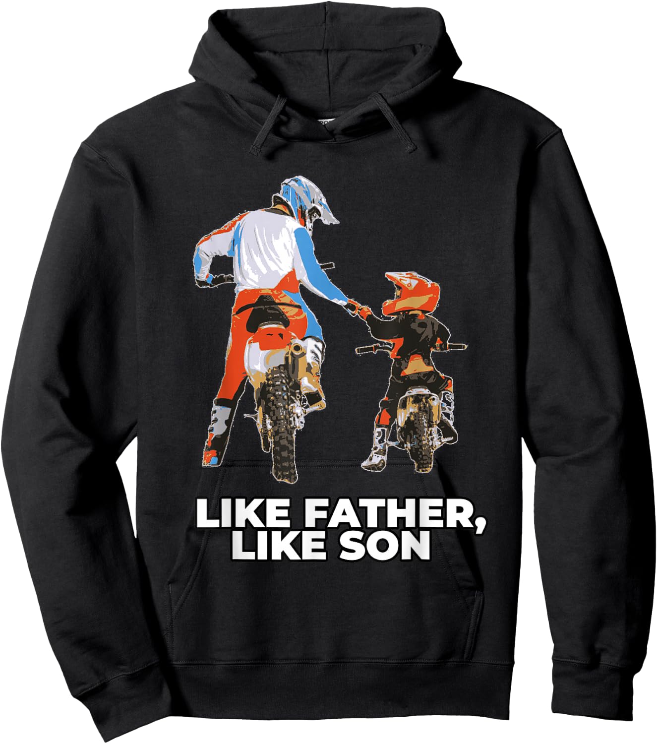 Moto Boss Braaap Dirt Bike Motocross Off-Roading Small Hoodie - Hoodie | Black