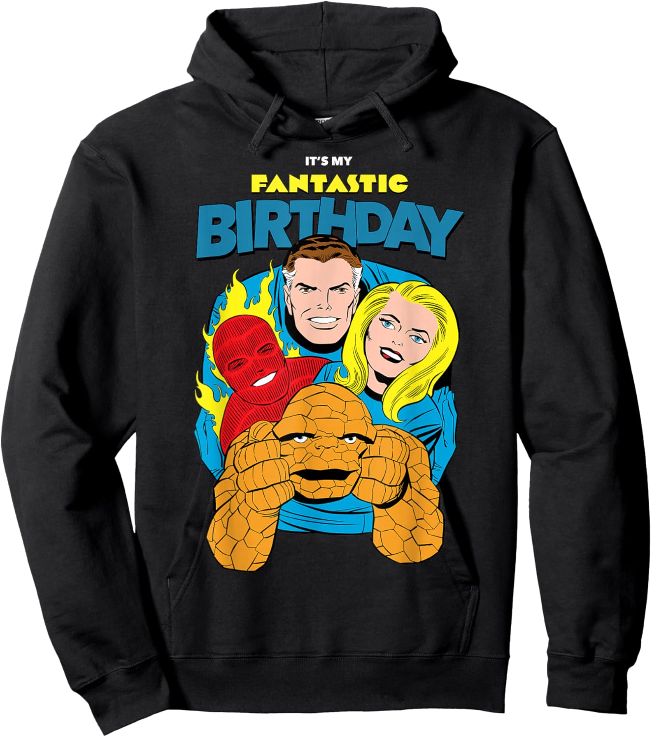 Marvel Comics Retro Fantastic Four Classic Four Birthday Hoodie - Hoodie | Black