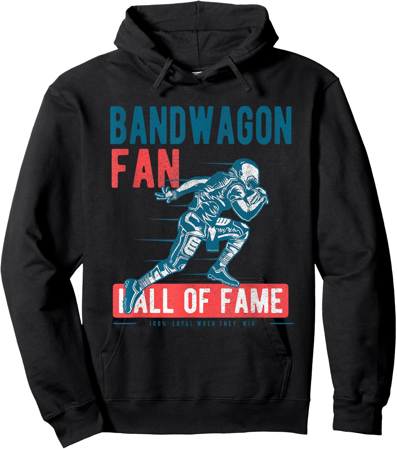 Bandwagon Fan Hall Of Fame Funny T Shirt Hoodie - Hoodie | Black