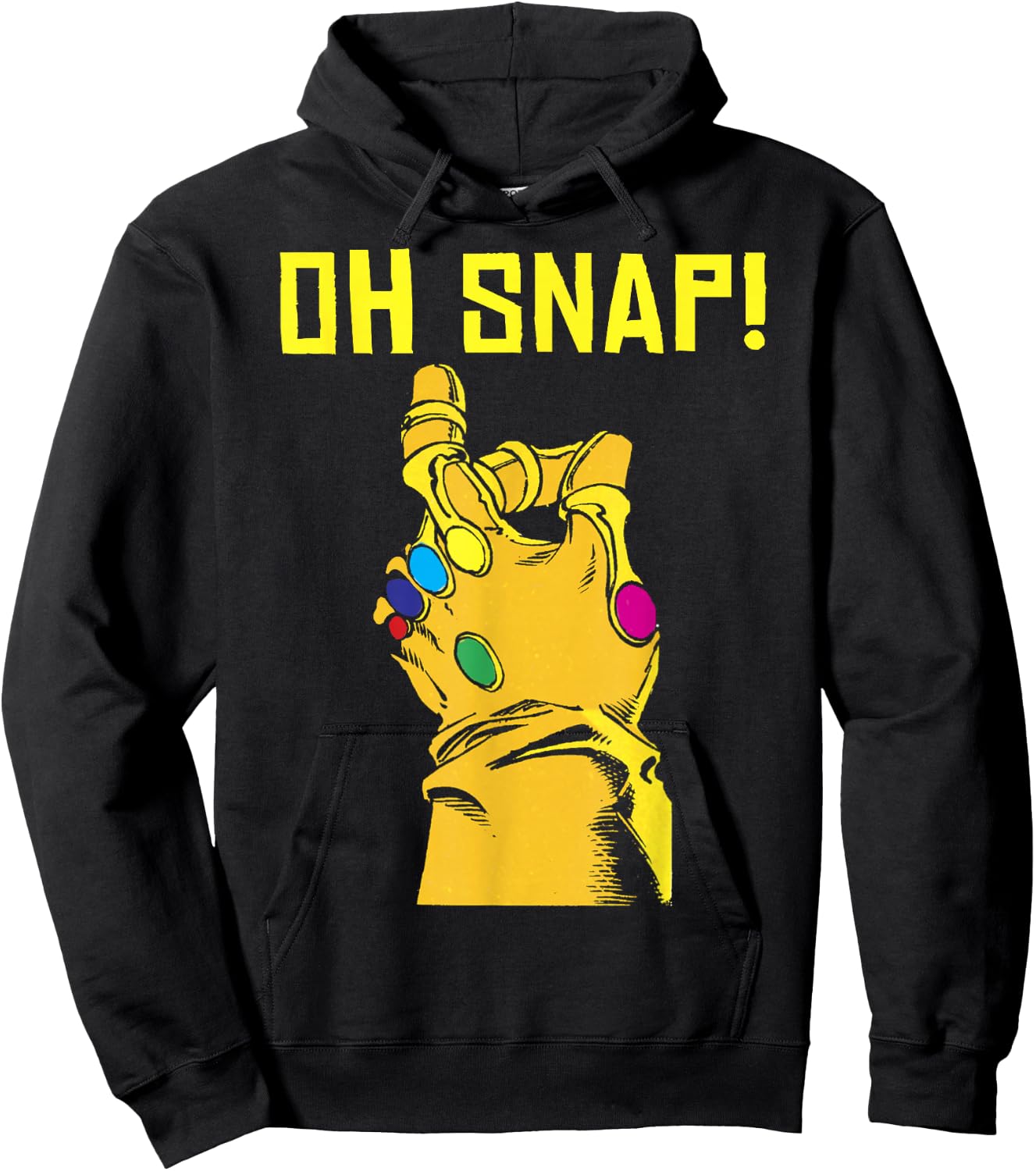 Marvel Thanos Infinity Gauntlet Oh Snap! Graphic Hoodie - Hoodie | Black