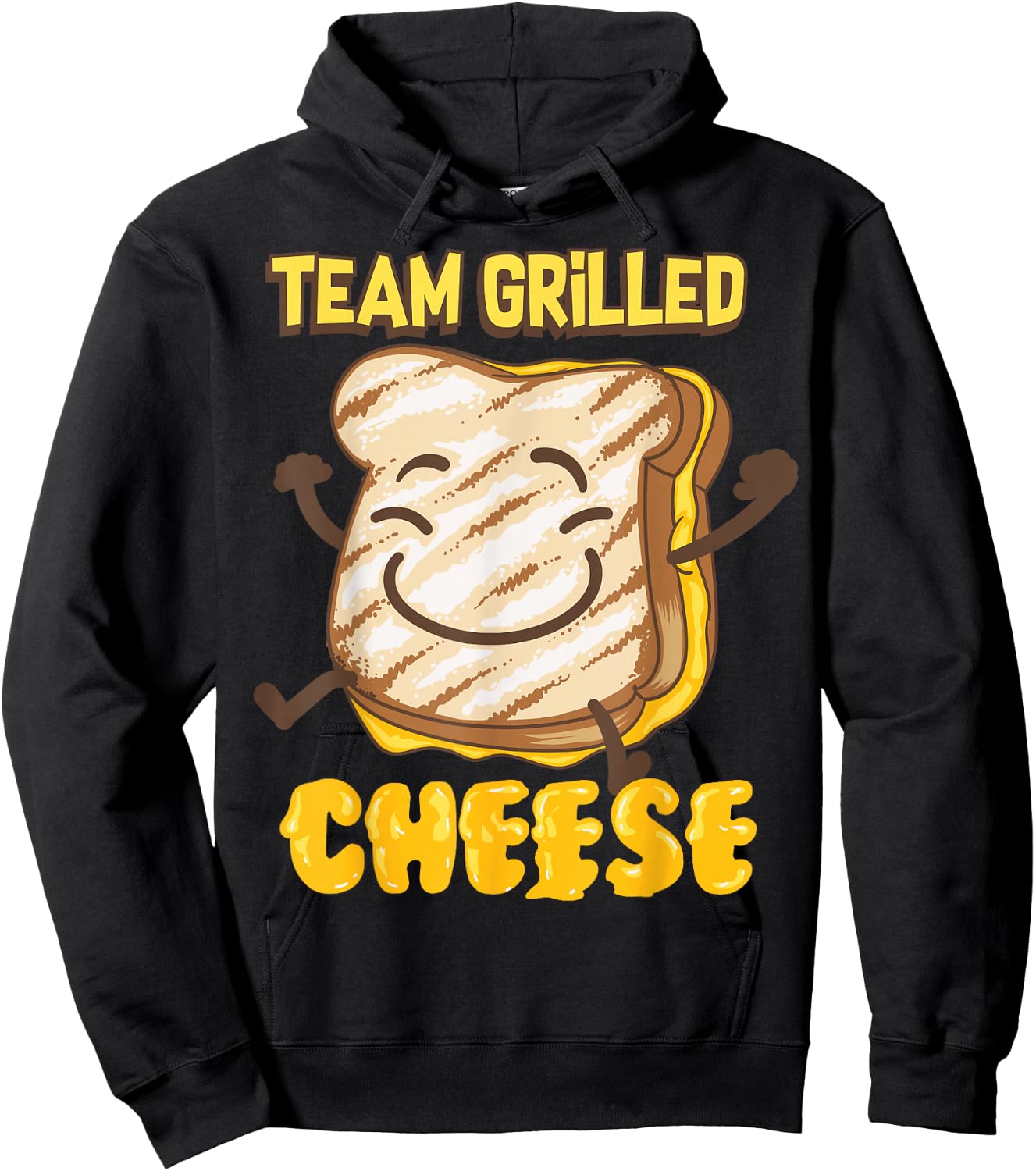 Team Grilled Cheese Shirt | Cute Love Grilled Cheddar Gift Hoodie - Hoodie | Black