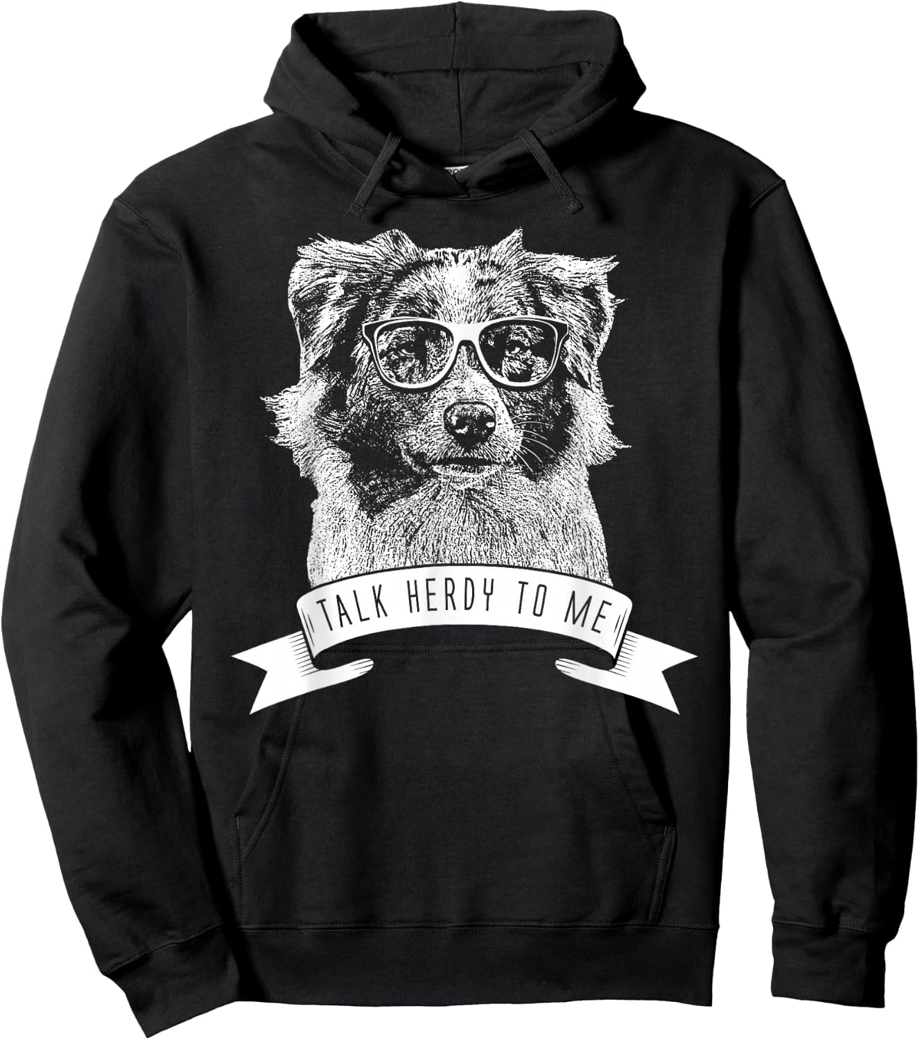 Australian Shepherd - Talk Herdy To Me Hoodie - Hoodie | Black