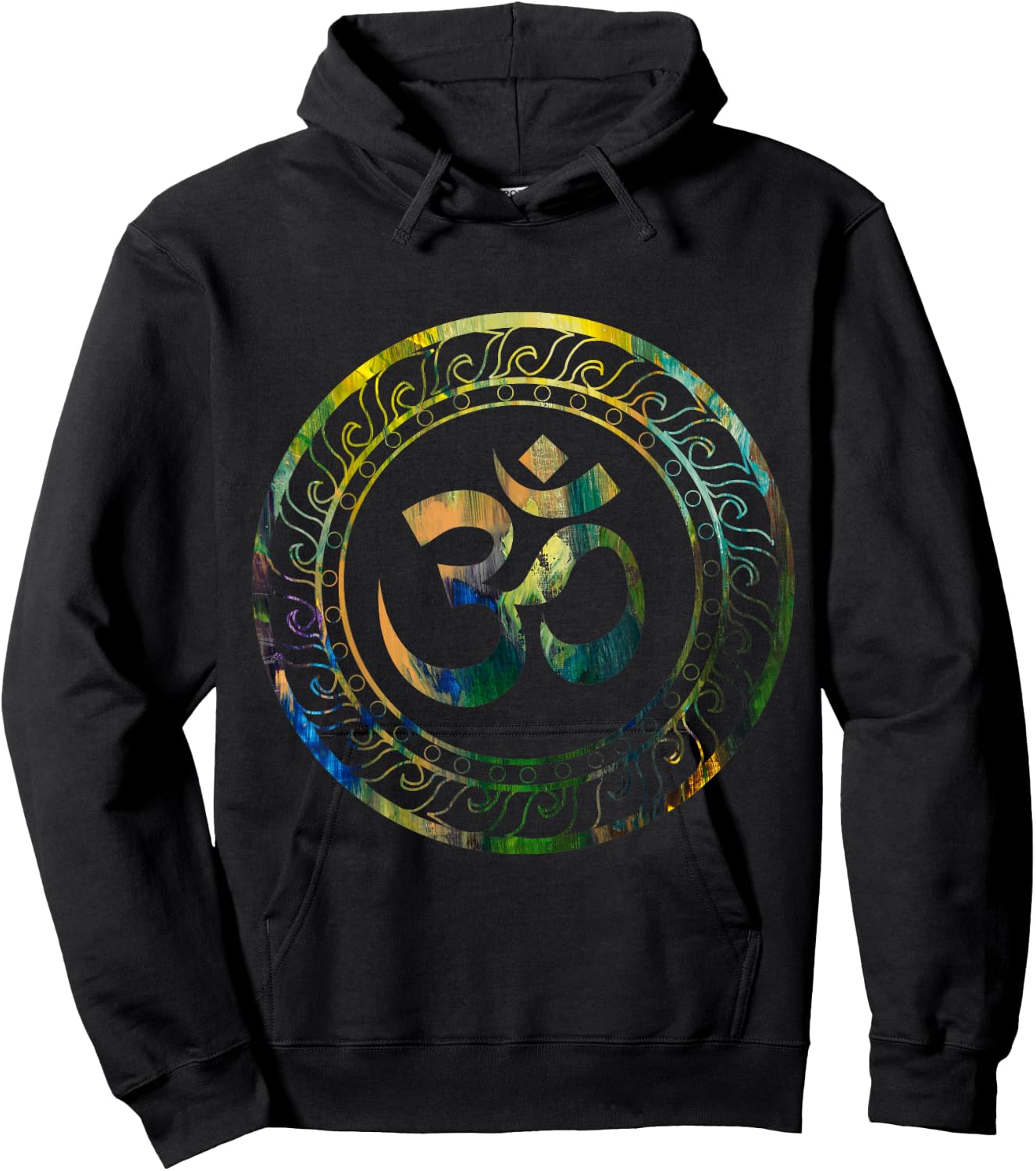 Om Ohm Aum Symbol Spiritual Yoga Hoodie - Hoodie | Black