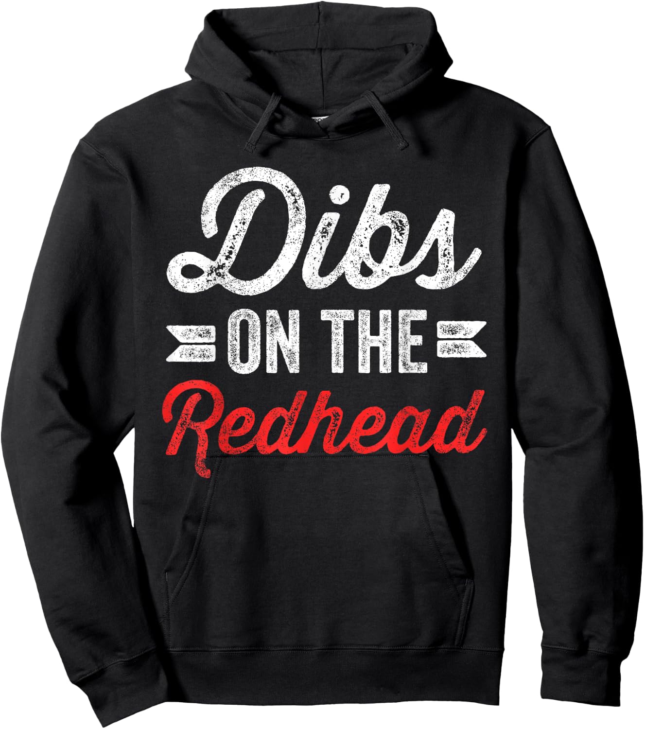 Dibs On The Redhead Ginger Drinking St Patricks Day Gift Hoodie - Hoodie | Black