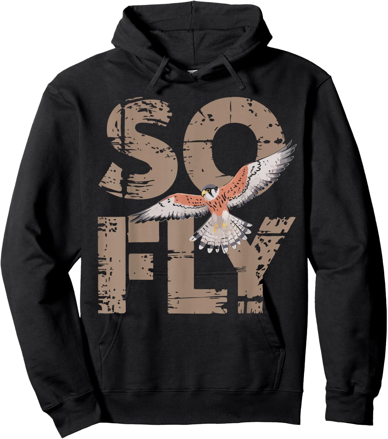 Kestrel Birder Falcon So Fly American Kestrel Hoodie - Hoodie | Black