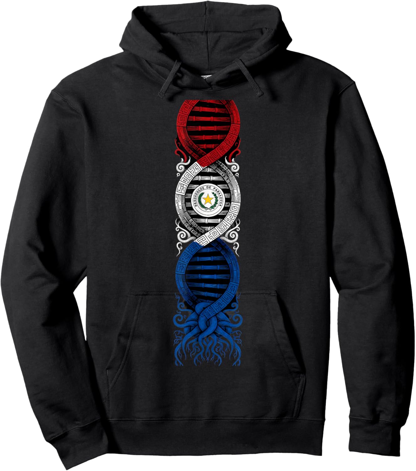 Paraguay Flag Paraguayan Roots Hoodie - Hoodie | Black