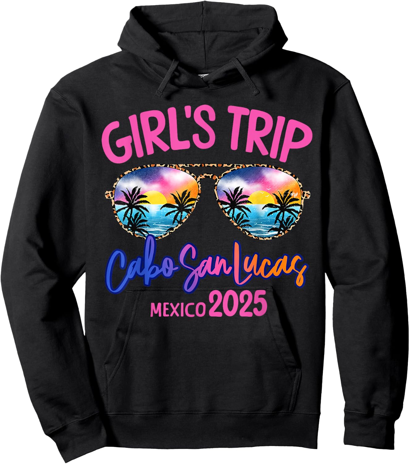 Girls Trip Cabo San Lucas Mexico 2025 Weekend Vacation Group Hoodie - Hoodie | Black