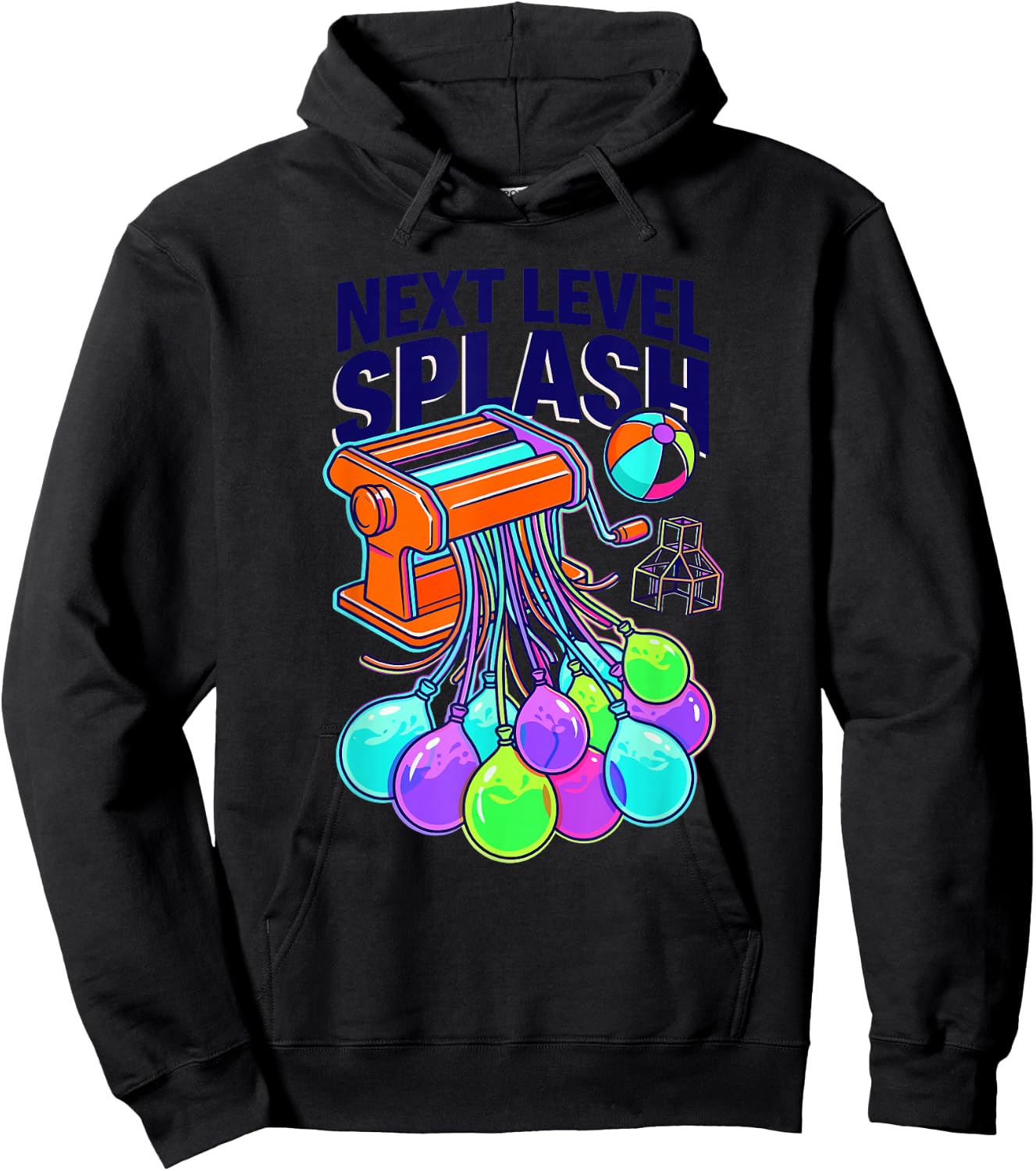 Splash Fun Summer Enthusiast Water Balloon Humor Hoodie - Hoodie | Black
