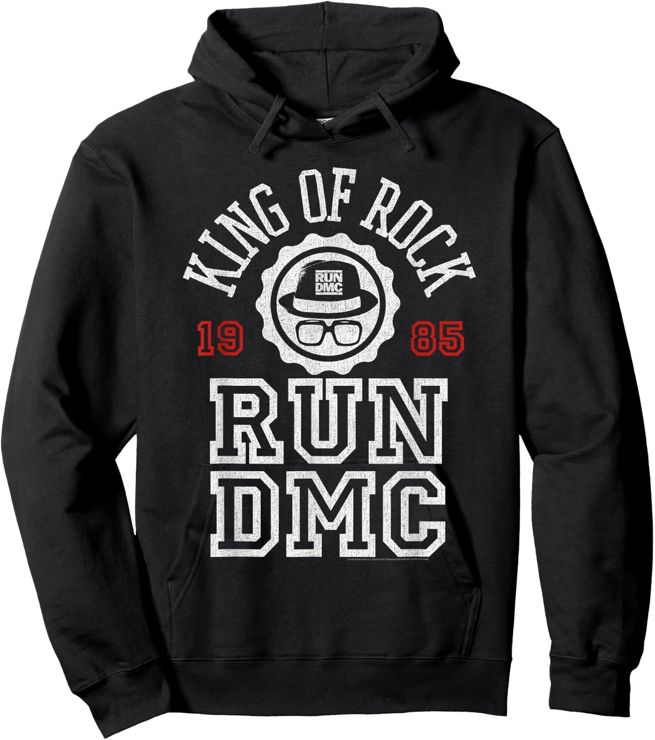 Run DMC Official King Of Rock 1985 Hoodie - Hoodie | Black