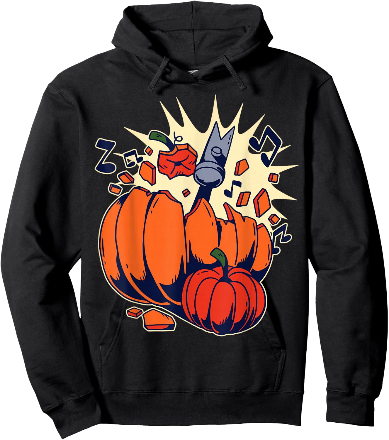 Pumpkin Smashing Hoodie - Hoodie | Black