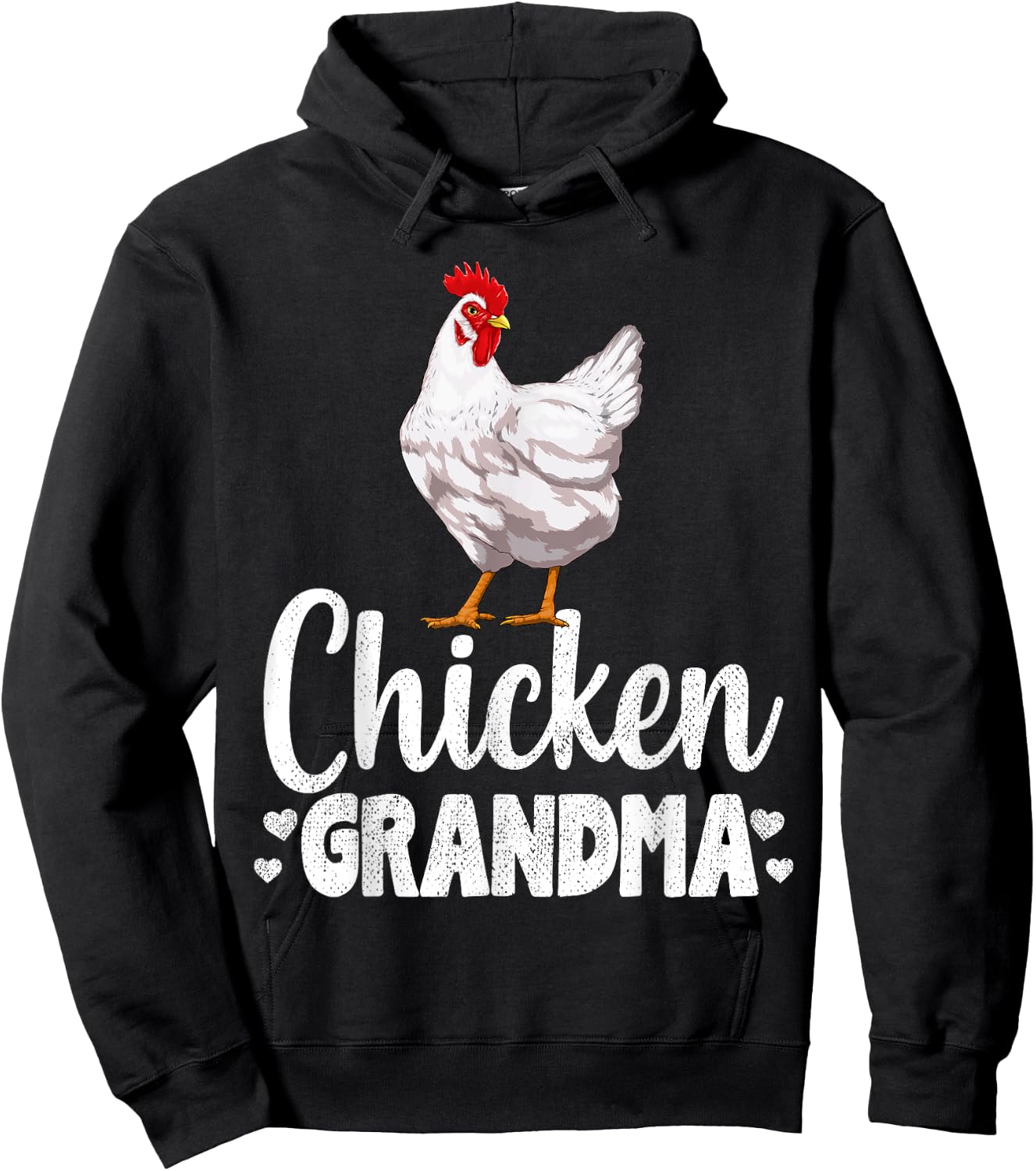 Chicken Grandma Funny Country Farm Animal Gifts Hoodie - Hoodie | Black
