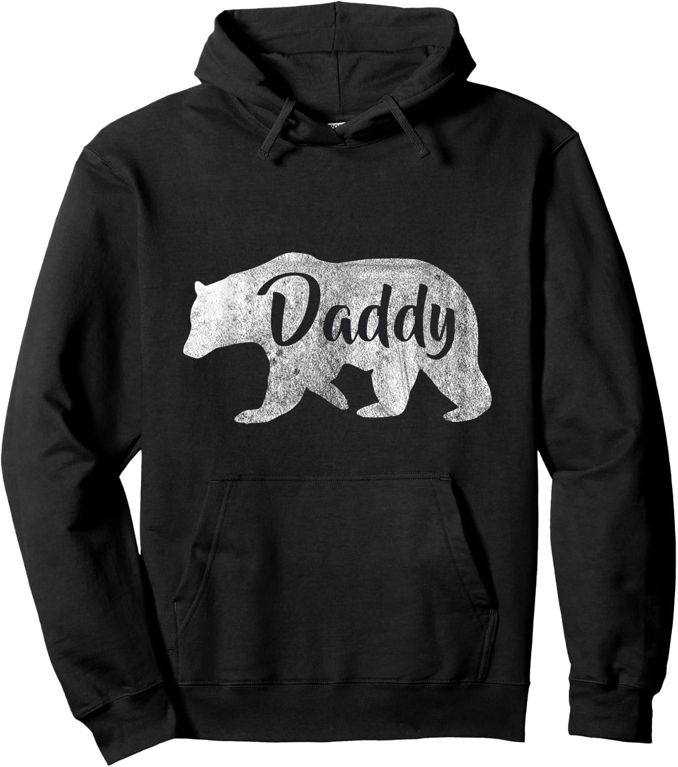 Men's Daddy Bear Awesome Camping Hoodie - Hoodie | Black