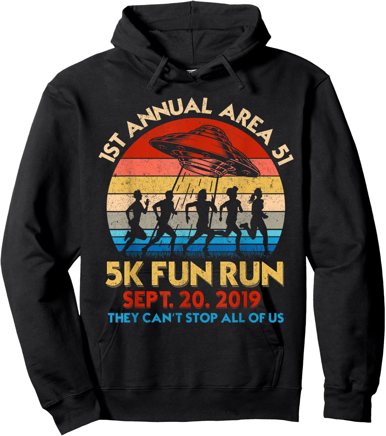 1st Annual Area 51 5k Fun Run Storm Squad Shirt Hoodie - Hoodie | Black