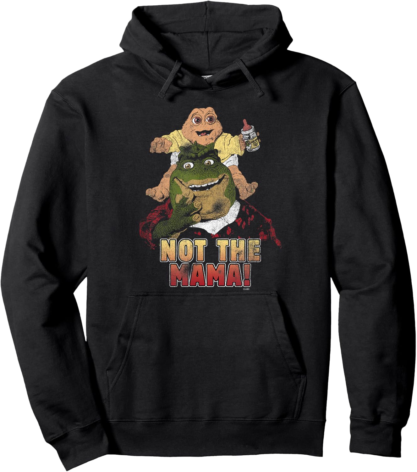 Dinosaurs Not The Mama! Hoodie - Hoodie | Black