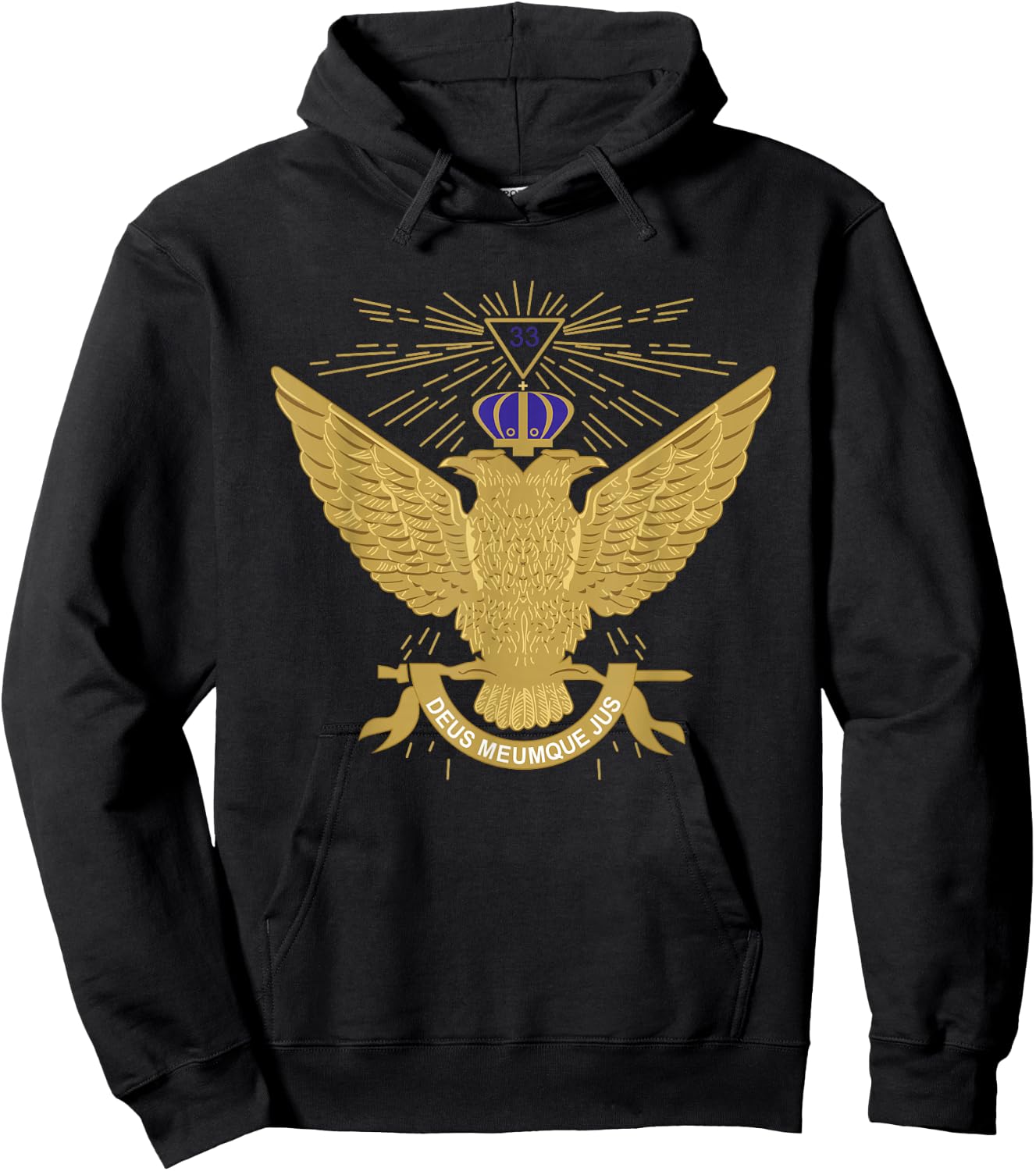 33rd Degree Mason T Shirt Masonic Scottish Rite Up Hoodie - Hoodie | Black