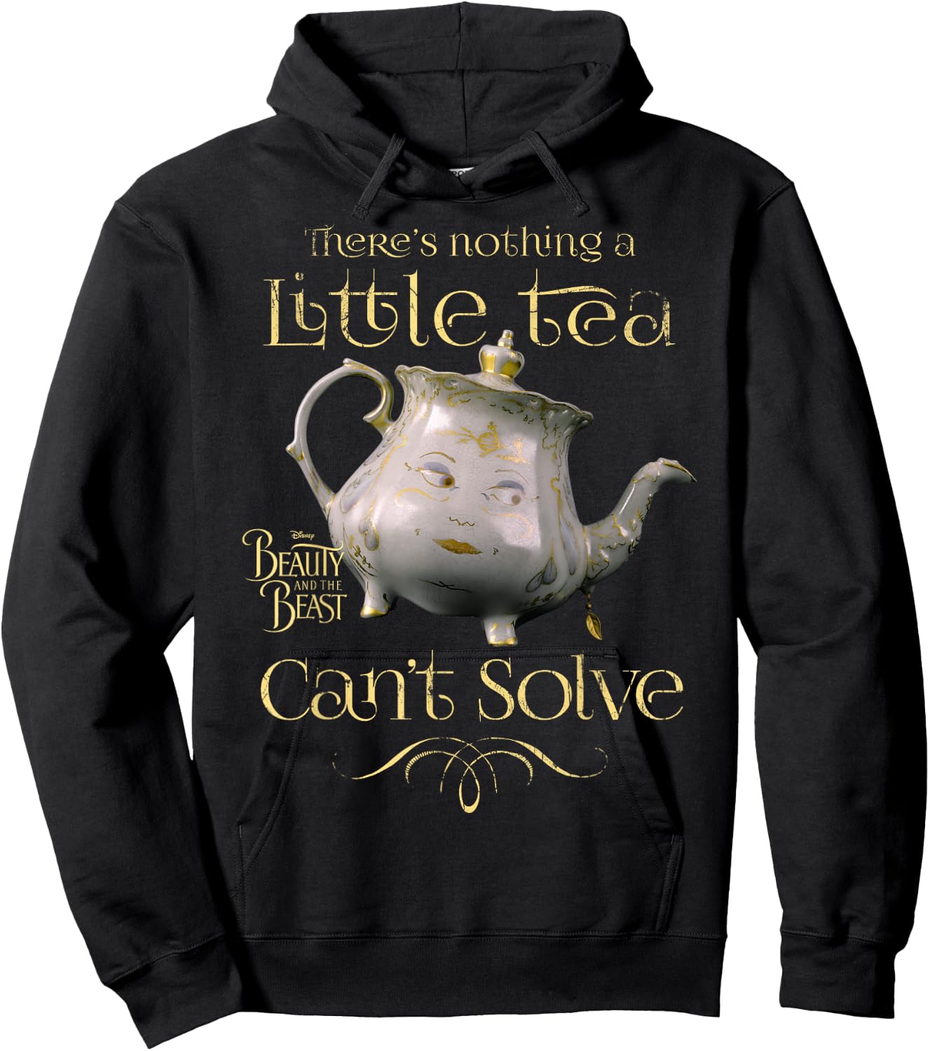 Disney Beauty & The Beast Mrs. Potts Tea Fix Graphic Hoodie - Hoodie | Black
