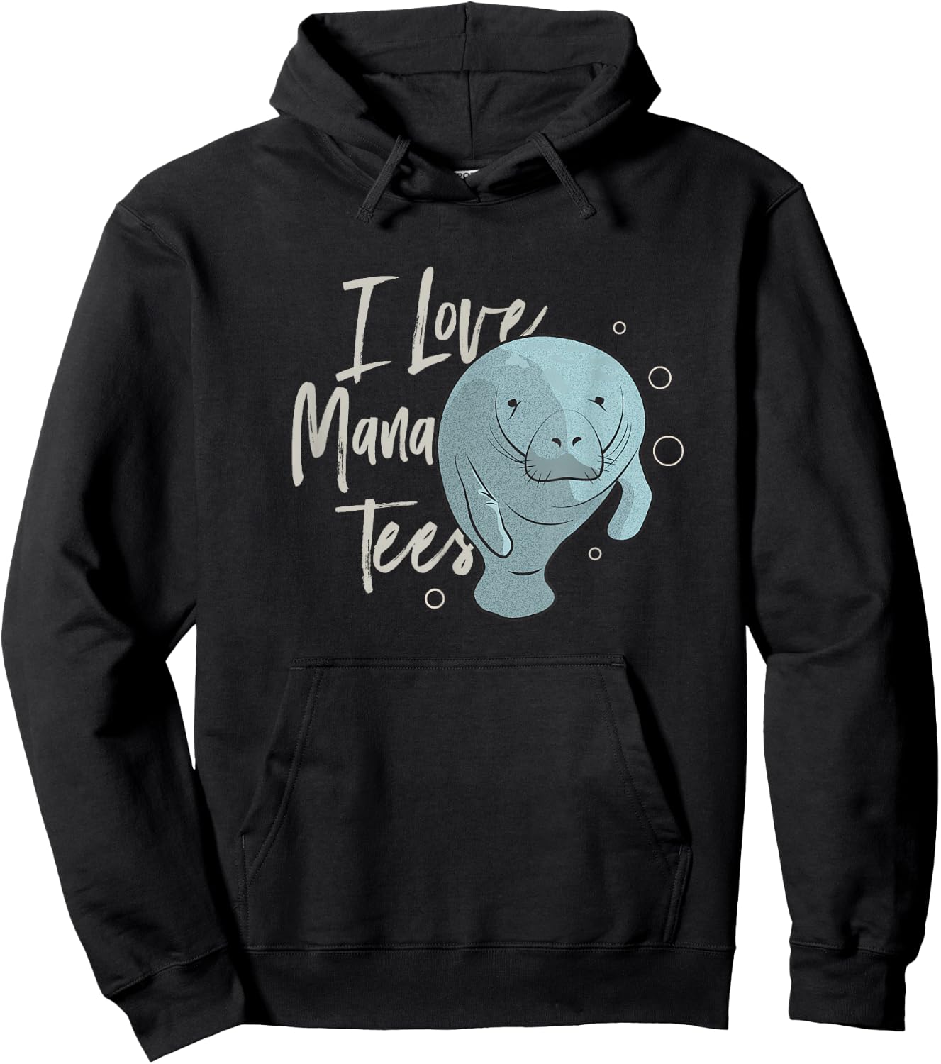 I Love Manatees Hoodie - Hoodie | Black