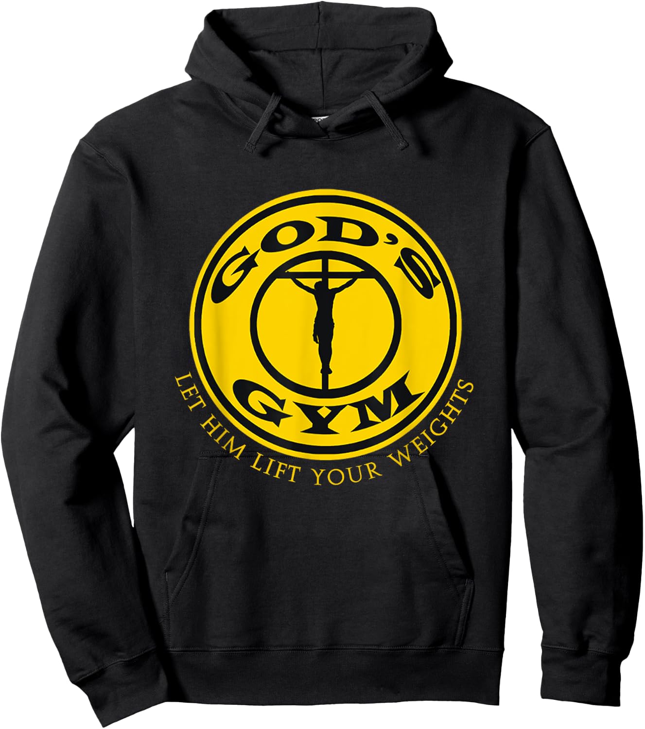 GODS GYM RELIGION T SHIRT Christ Jesus Church Hoodie - Hoodie | Black