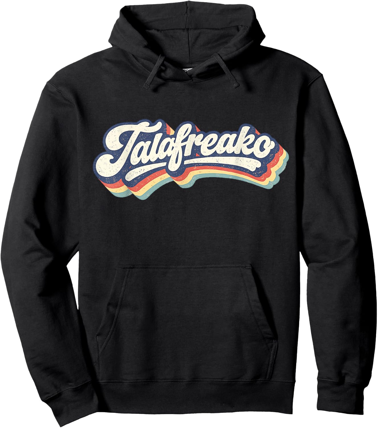TALAFREAKO Retro Vintage Support Red Bar Hoodie - Hoodie | Black
