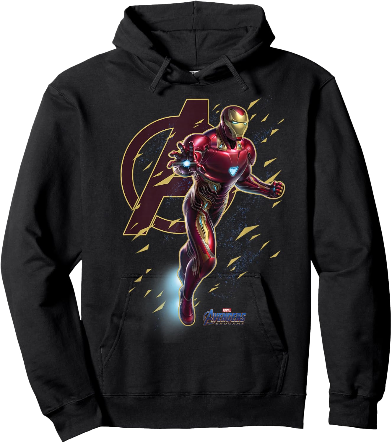 Marvel Avengers Endgame Iron Man Action Pose Graphic Hoodie - Hoodie | Black