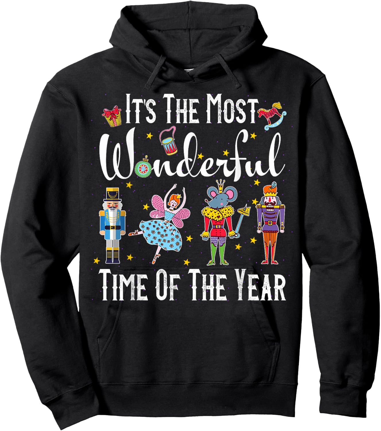 It's The Most Wonderful Time Of The Year Nutcracker Squad Hoodie - Hoodie | Black