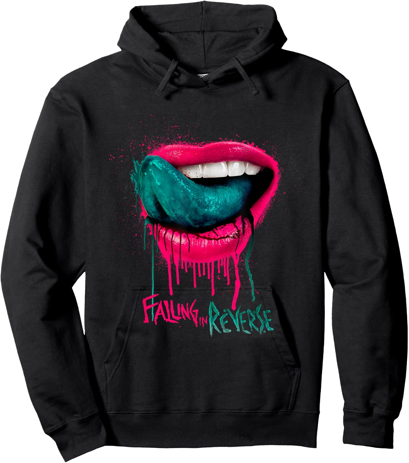 Falling In Reverse - Official Merchandise - Lips Hoodie - Hoodie | Black