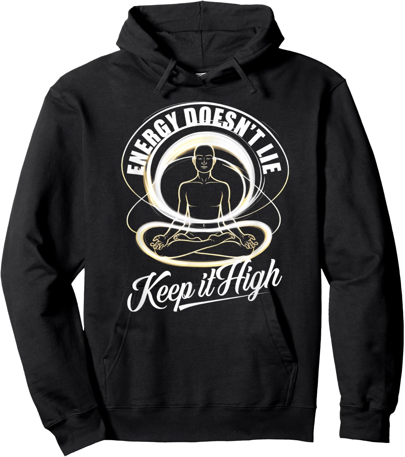 Energy Doesn't Lie Keep It High Vibrational Mindset Hoodie - Hoodie | Black