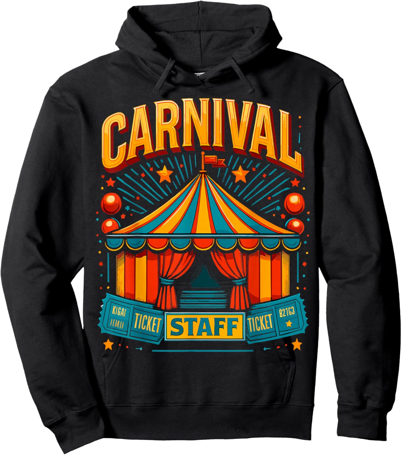 Circus Staff Matching Funny Carnival Staff Hoodie - Hoodie | Black