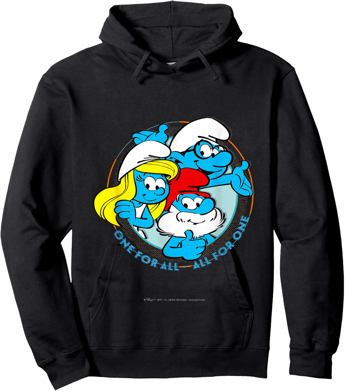 The Smurfs - One for All Hoodie - Hoodie | Black