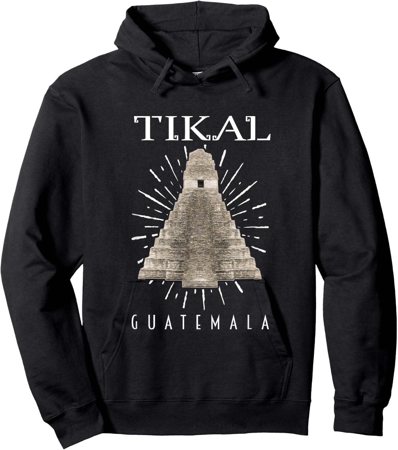Tikal Guatemala Mayan Ruins Hoodie - Hoodie | Black