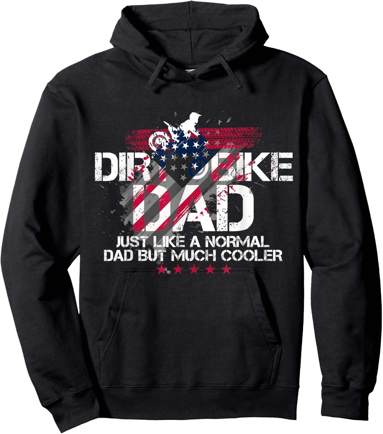 Dirt Bike Dad Father's Day Gift Definition Hoodie - Hoodie | Black