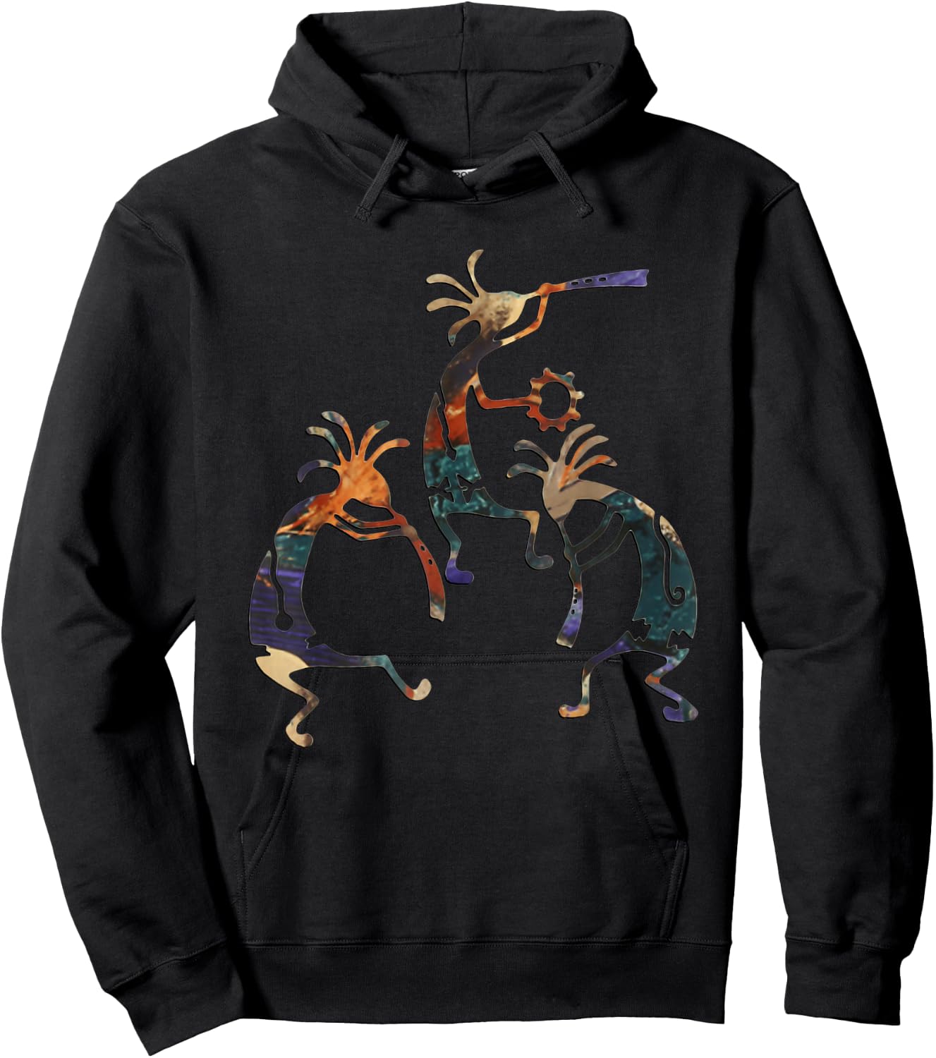 Kokopelli Musican Trio Hoodie - Hoodie | Black
