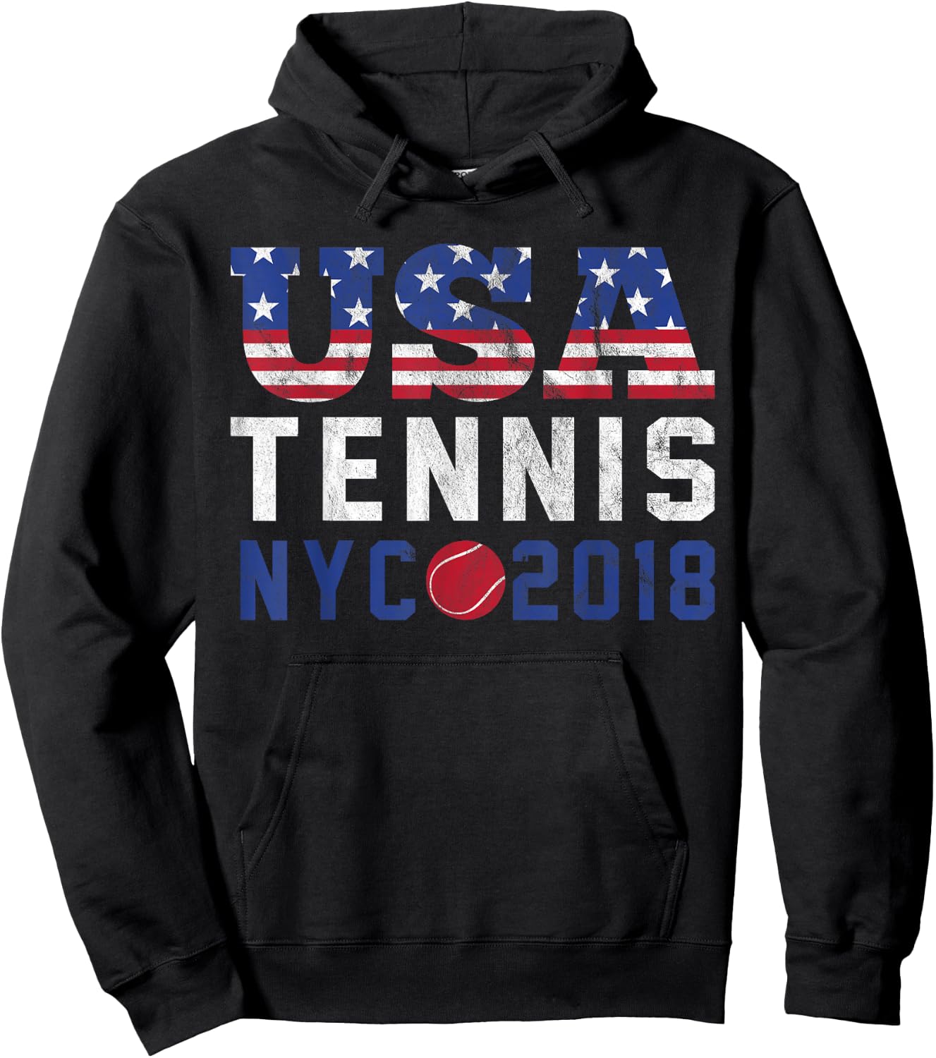 USA Tennis US New York 2018 Open Men Women Kids Hoodie - Hoodie | Black