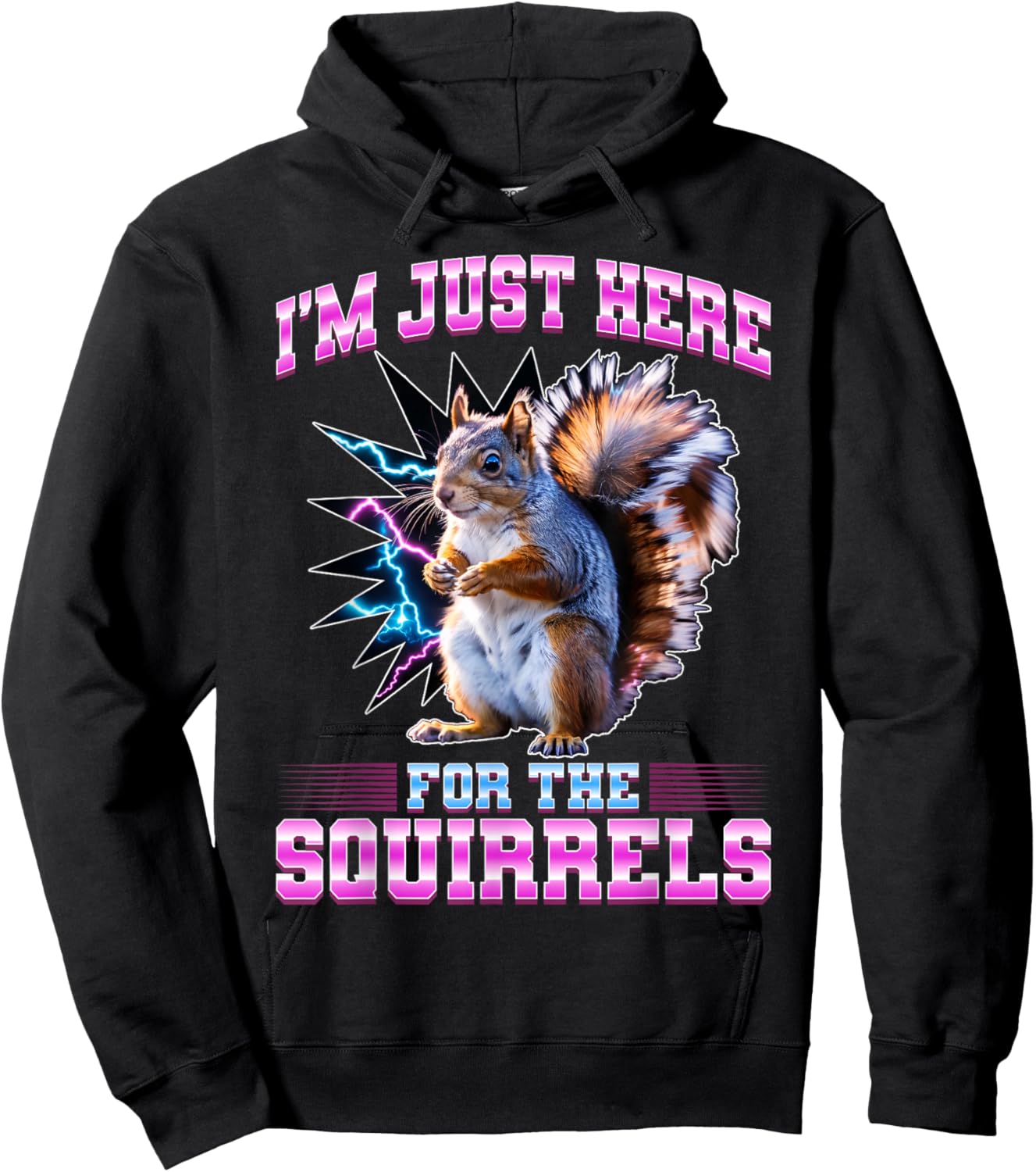 Funny Squirrel Hoodie - Hoodie | Black