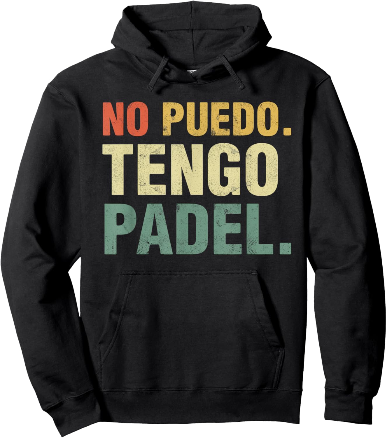 No Puedo Tengo Padel Funny Player Priorities Mexico Hoodie - Hoodie | Black
