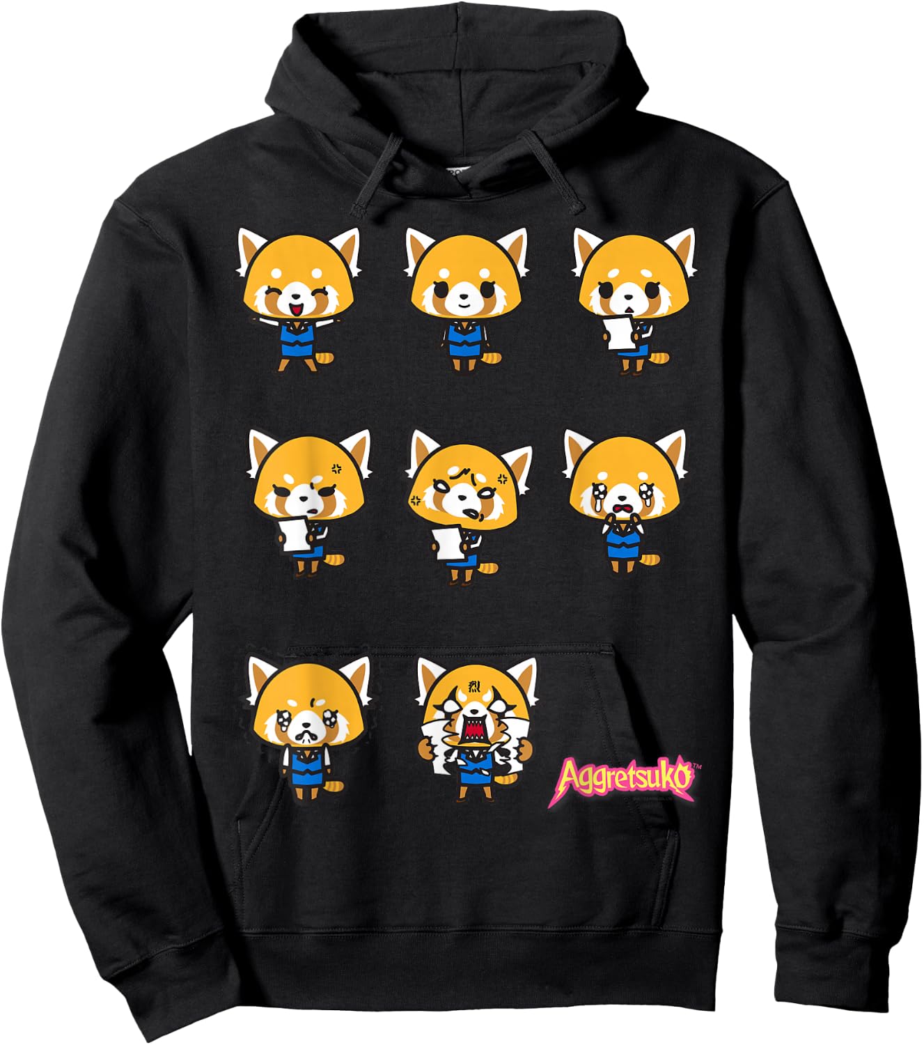 Aggretsuko Current Mood Shirt Hoodie - Hoodie | Black