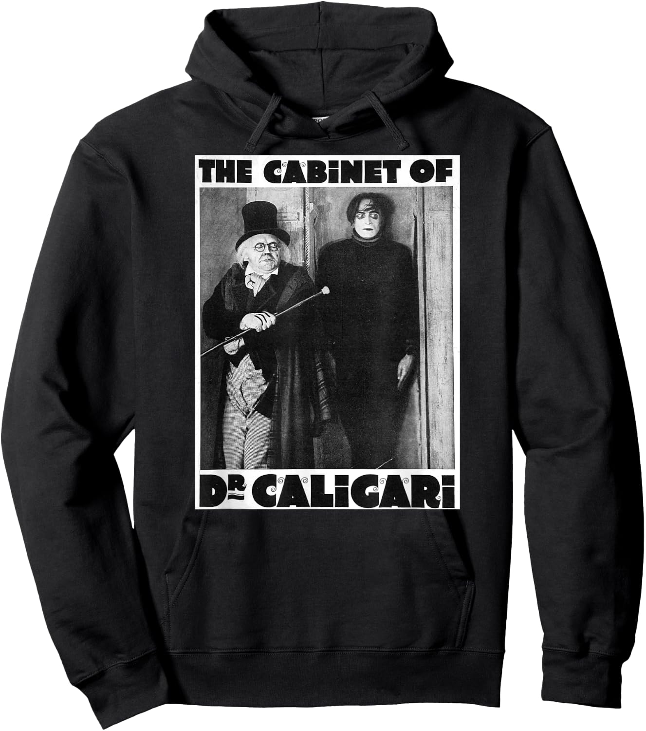 Dr Caligari Halloween Monster Poster Vintage Horror Movie Hoodie - Hoodie | Black