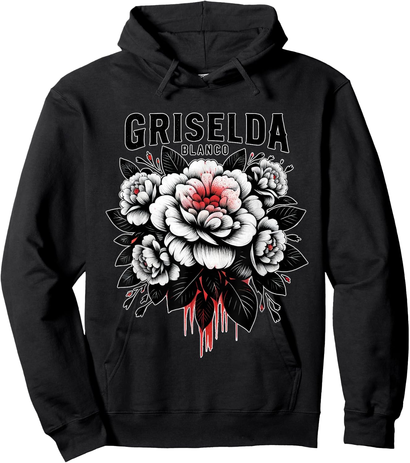 Griselda Blanco Floral Art Hoodie - Hoodie | Black