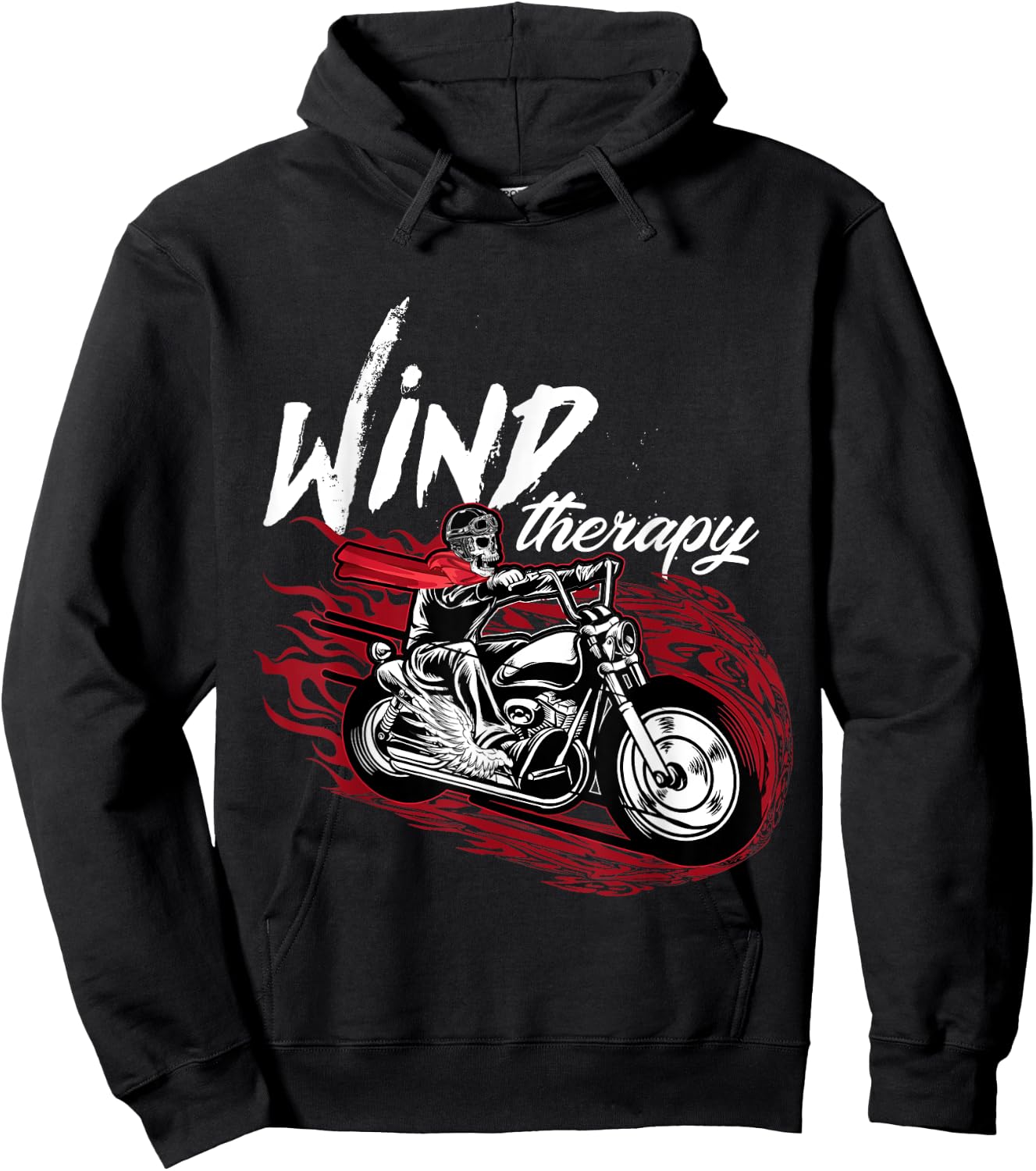 Wind Therapy Motorbike Motorcycle Men Women Hoodie - Hoodie | Black