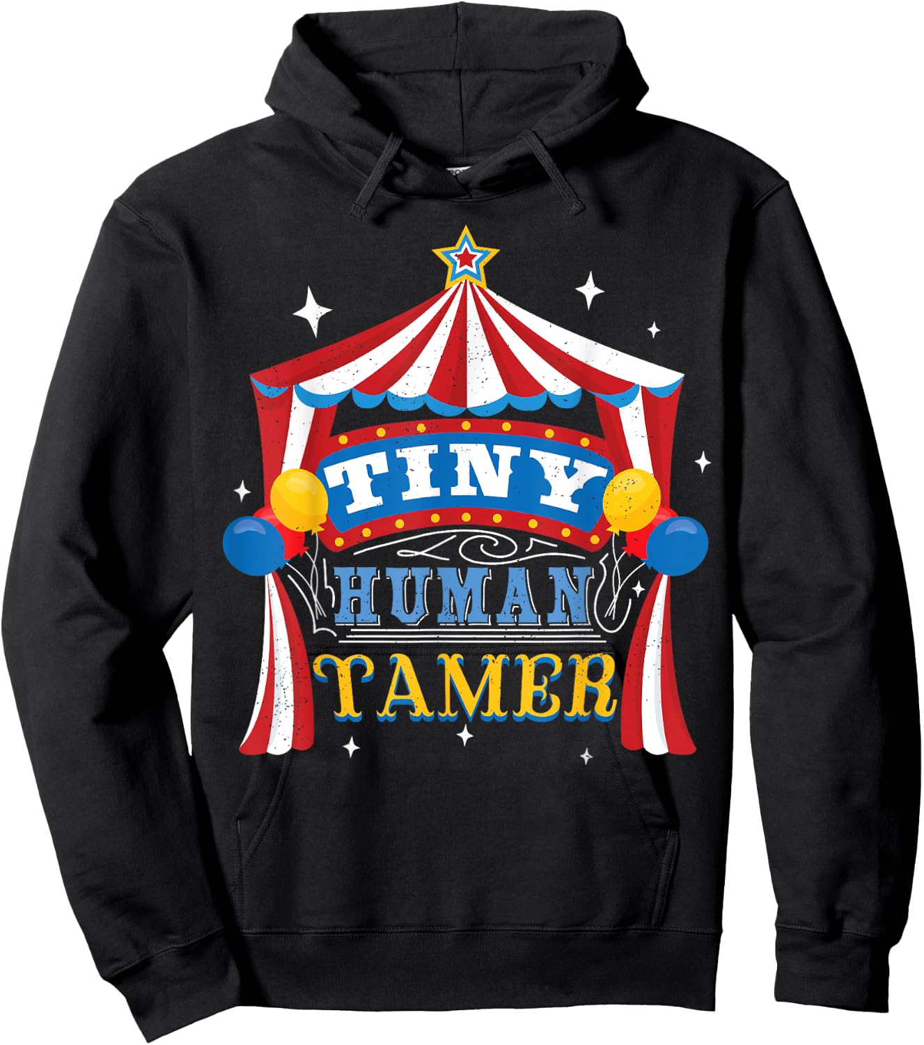 Fun Tiny Human Tamer Gift Design For Parents Hoodie - Hoodie | Black